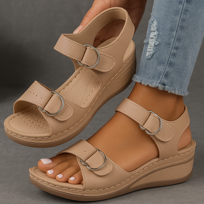 Women's Platform Wedge Sandals Cushioned Comfort